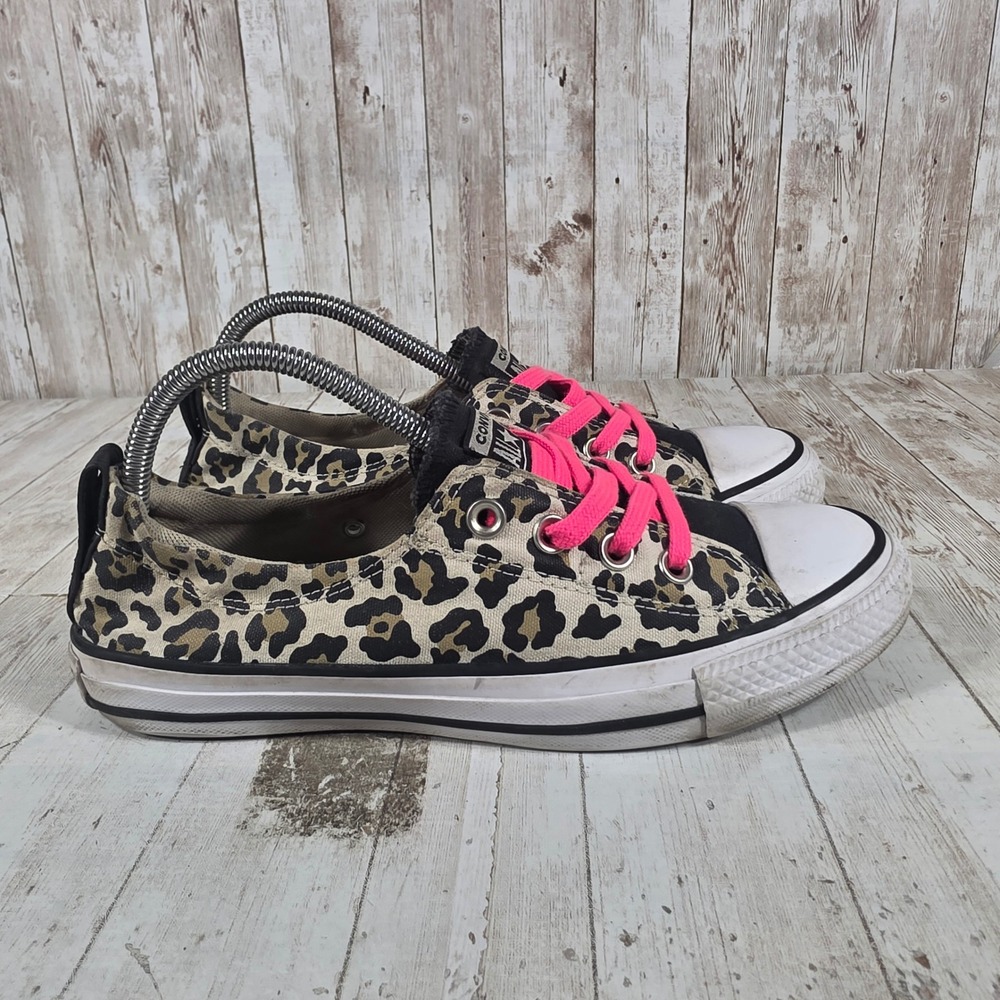 Converse Chuck Taylor All Star Shoreline Slip Leopard Pink 571954F Womens 8.5